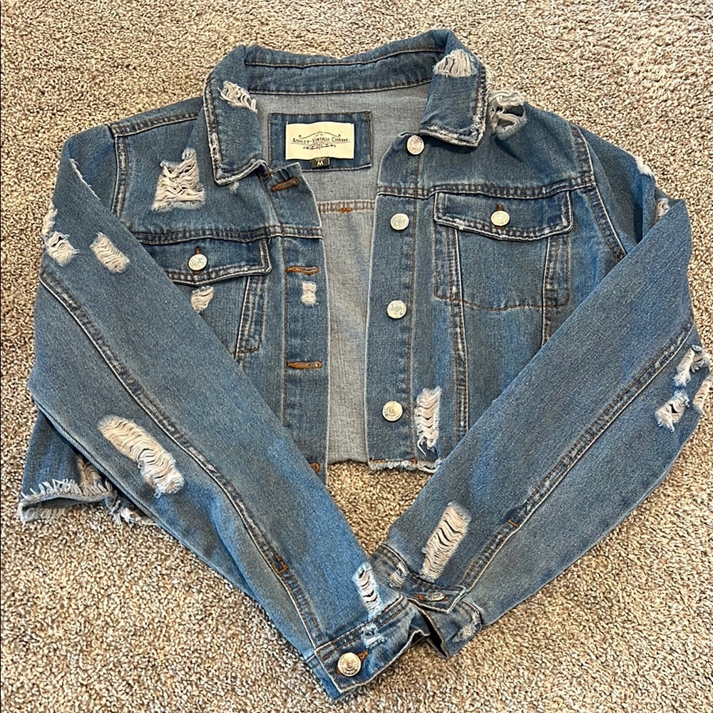 Distressed Blue Denim Jacket